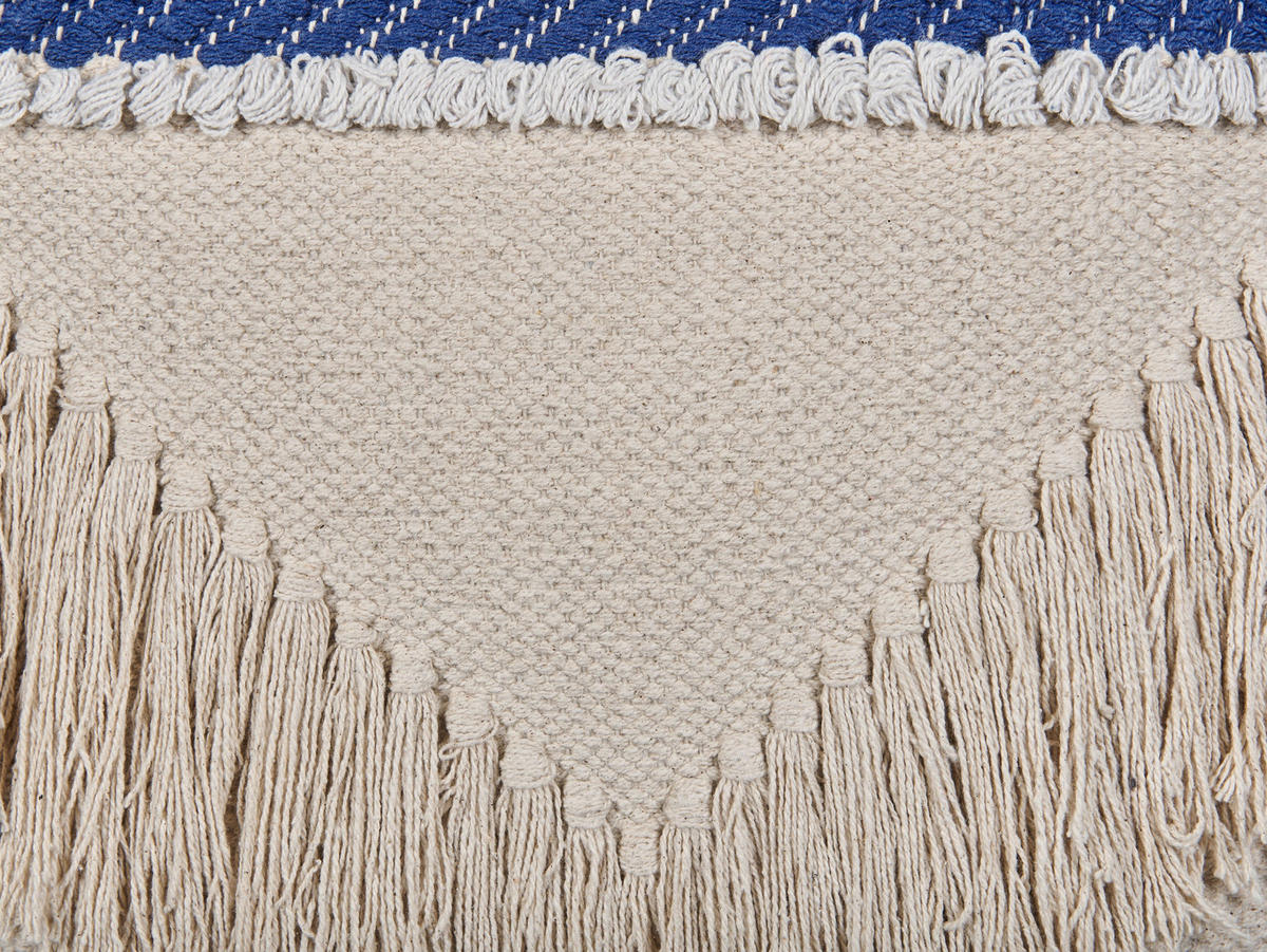 DEKOKISSEN 2er-Set Creme 45/45 cm Sofca - Creme, Naturmaterialien/Textil (45/45cm) - Beliani