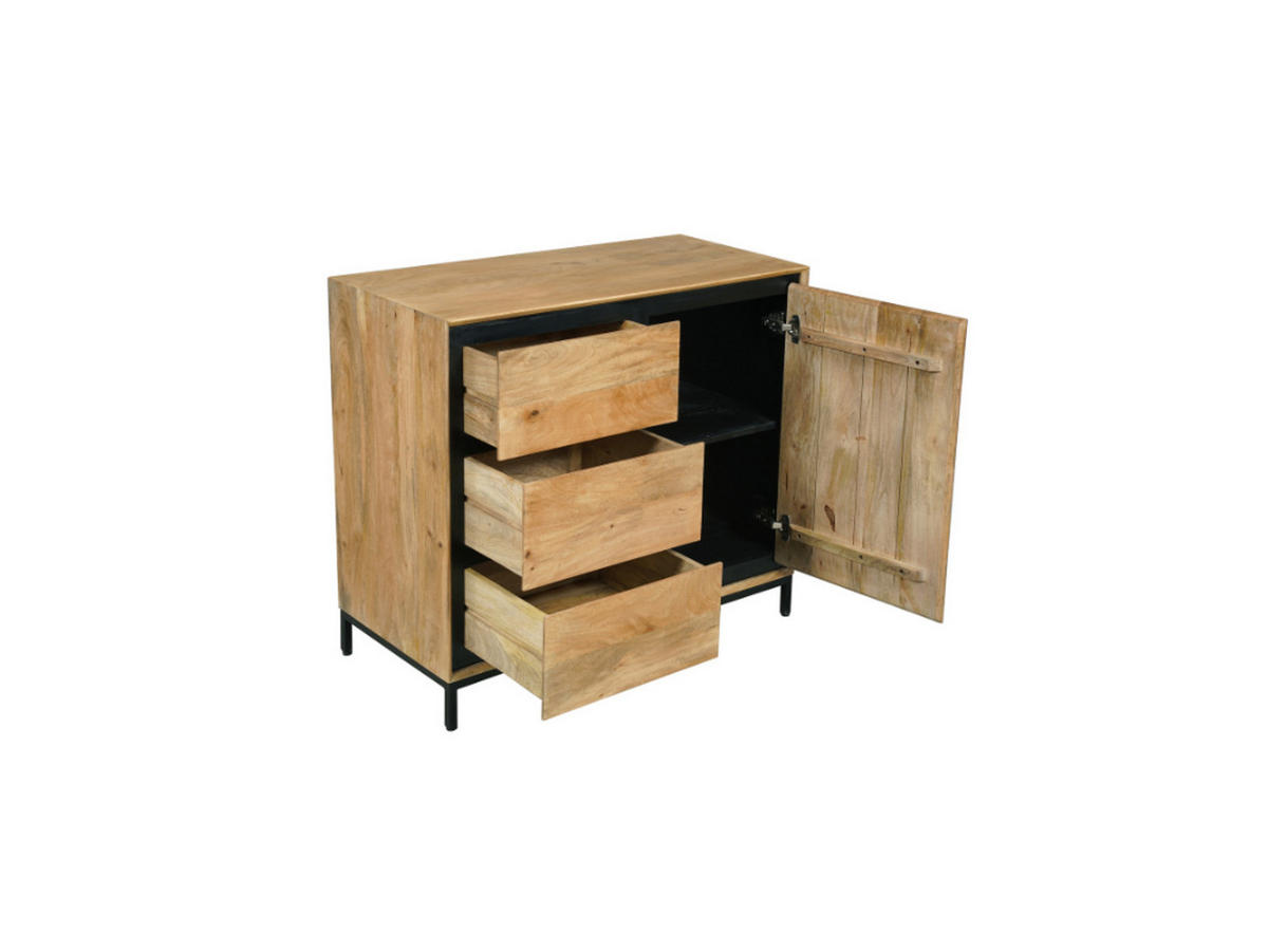 SIDEBOARD Hardwood Mangoholz 100 cm / 45 cm Natur - Naturfarben, Holz (100/85/45cm) - Villa Möbel