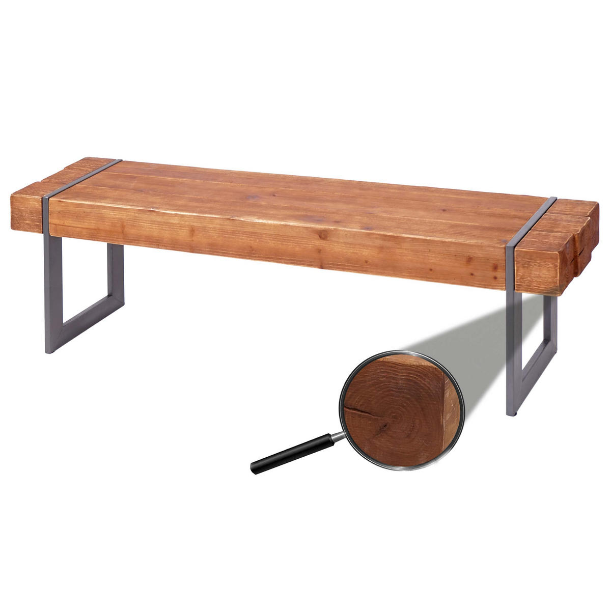 SITZBANK Braun - Braun, Holz (160/45/34cm) - MCW