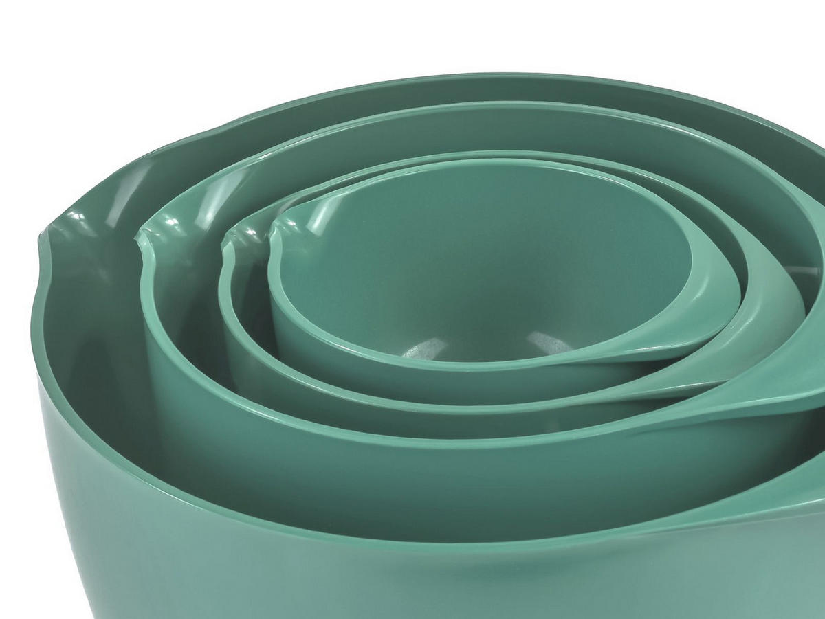 RÜHRSCHÜSSEL-SET Margrethe New türkis grün (4tlg) - Grün, Kunststoff (21/15cm) - Rosti