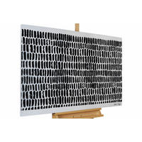 ACRYLBILD HANDGEMALT 120/80 cm - Schwarz, Holz/Textil (2.5/80cm) - KUNSTLOFT