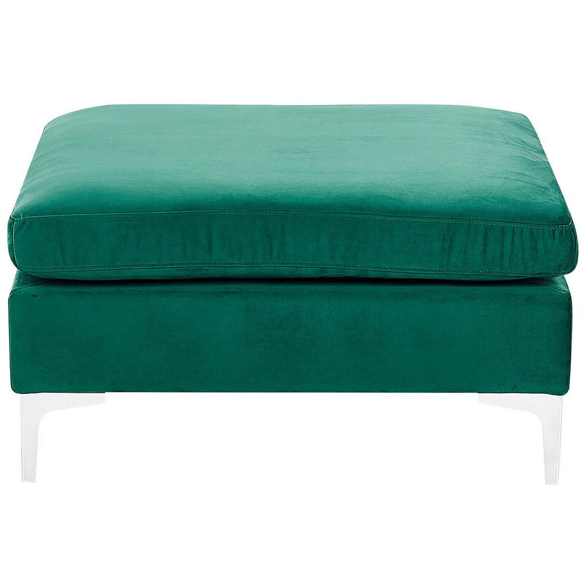 OTTOMANE Evja 85/85/48 cm - Grün, Textil (85/48/85cm) - Beliani