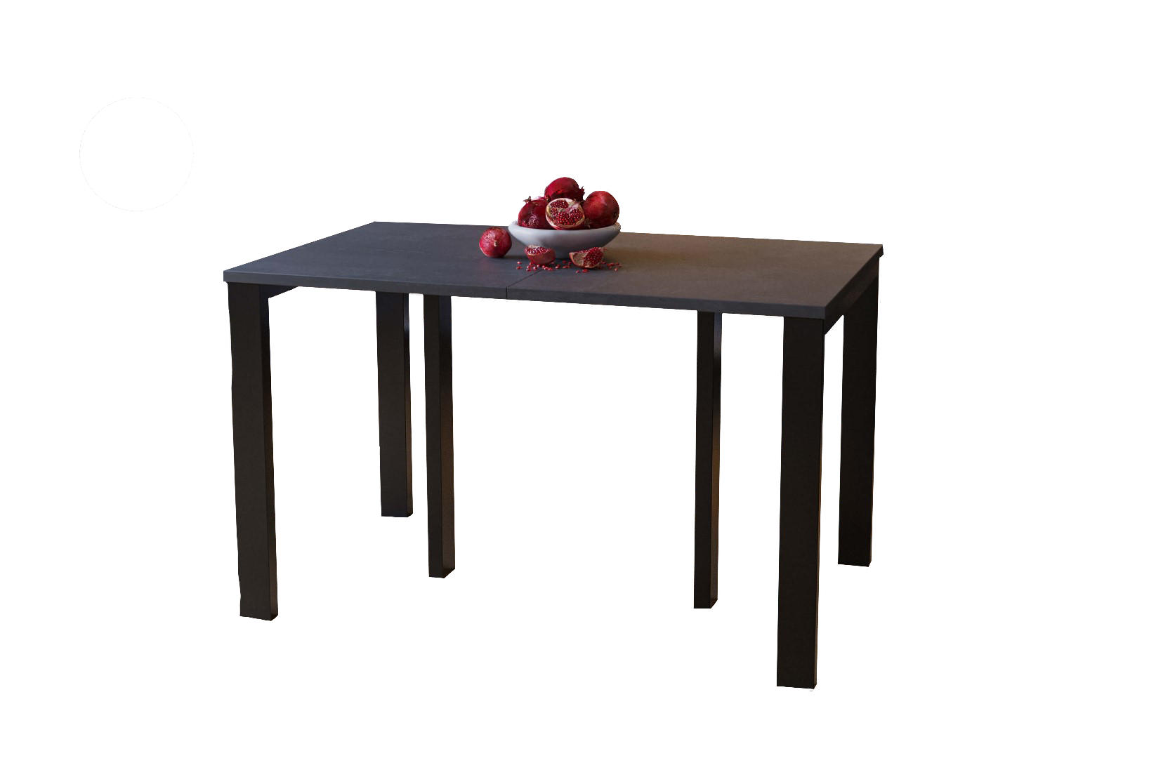 ESSTISCH Vast ausziehbar bis 330 cm - Graphitfarben, Holzwerkstoff (130/80/76cm) - Endo-Moebel