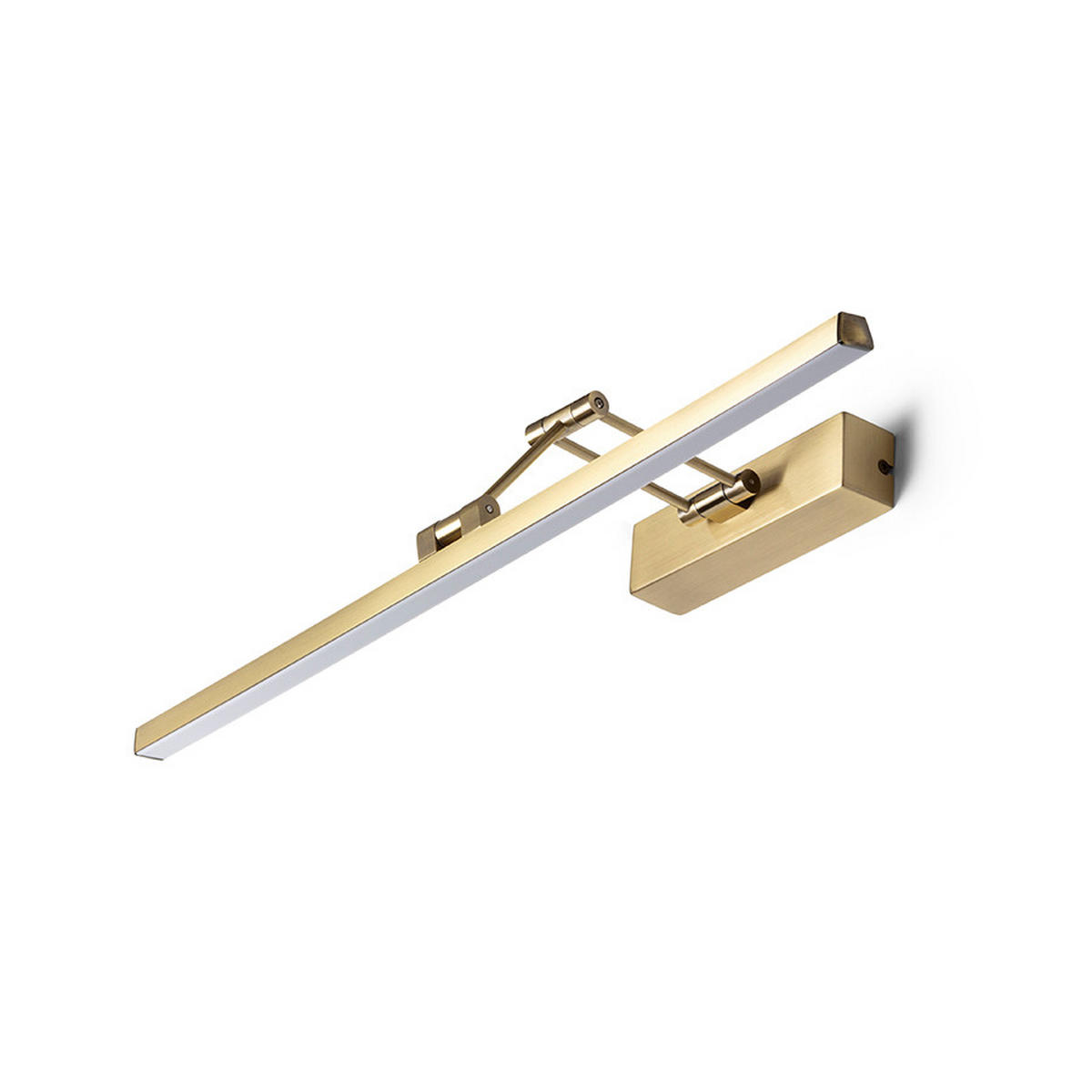 WANDLEUCHTE FRIDA 60 altes Messing 12 W - Goldfarben, Metall (59.5/25/59.5cm) - Rendl