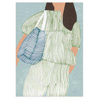 POSTER Wild Apple - Striped ll - Grün, Papier (50/70/0.1cm) - Poster&Frame