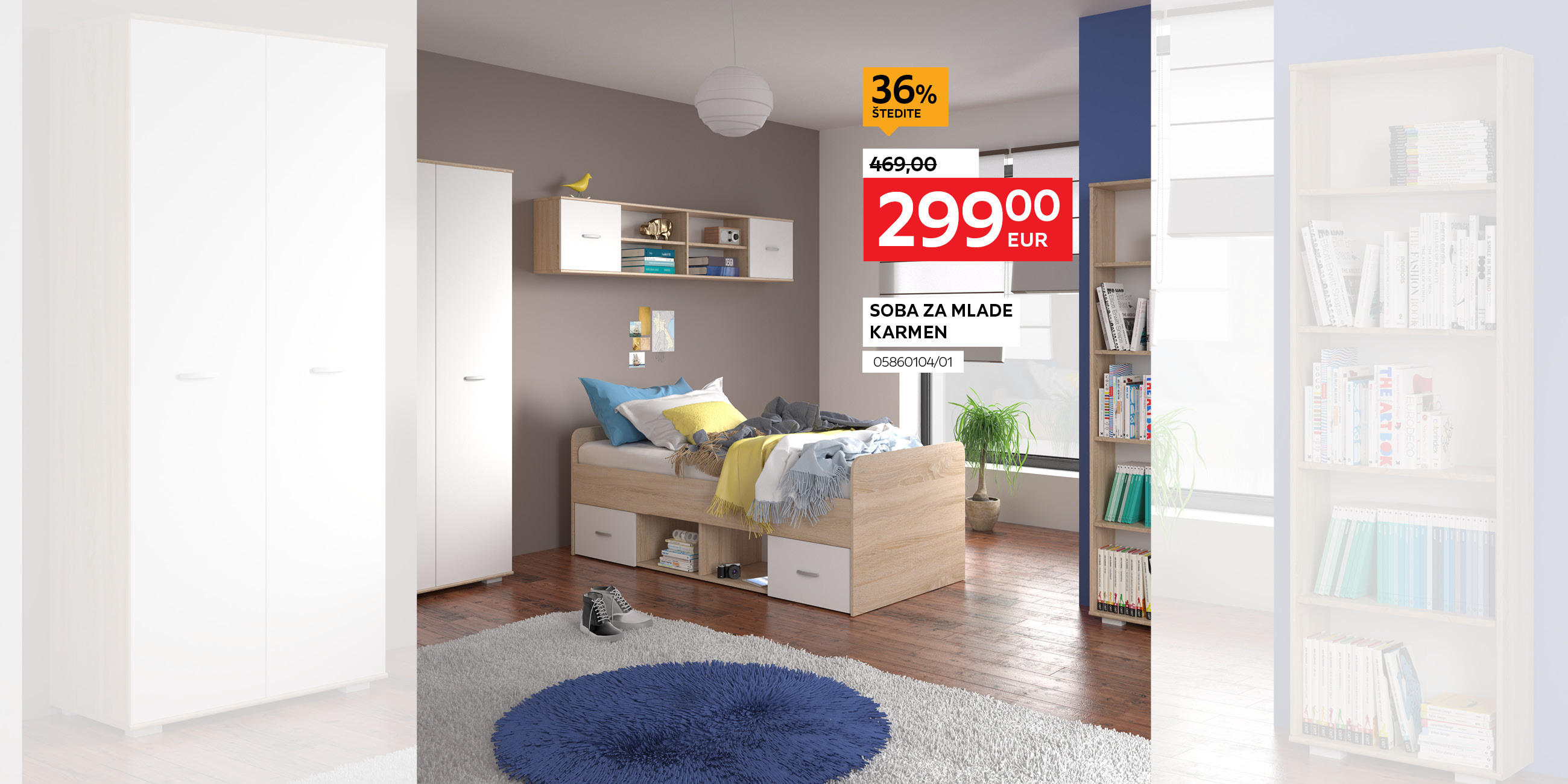 soba za mlade Karmen 0586010401 umjesto 469,00 € nova cijena 299,00 € - štedite 36%