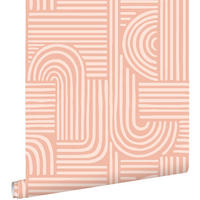 TAPETE 3D-Muster 50 x 900 cm - Pink, Papier (50/900cm) - ESTAhome