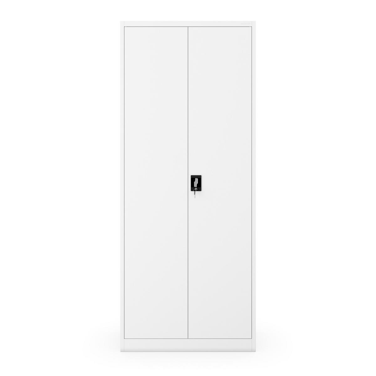 AKTENSCHRANK Jan H 220 - Weiß, Metall (90/220/40cm) - Jan Nowak