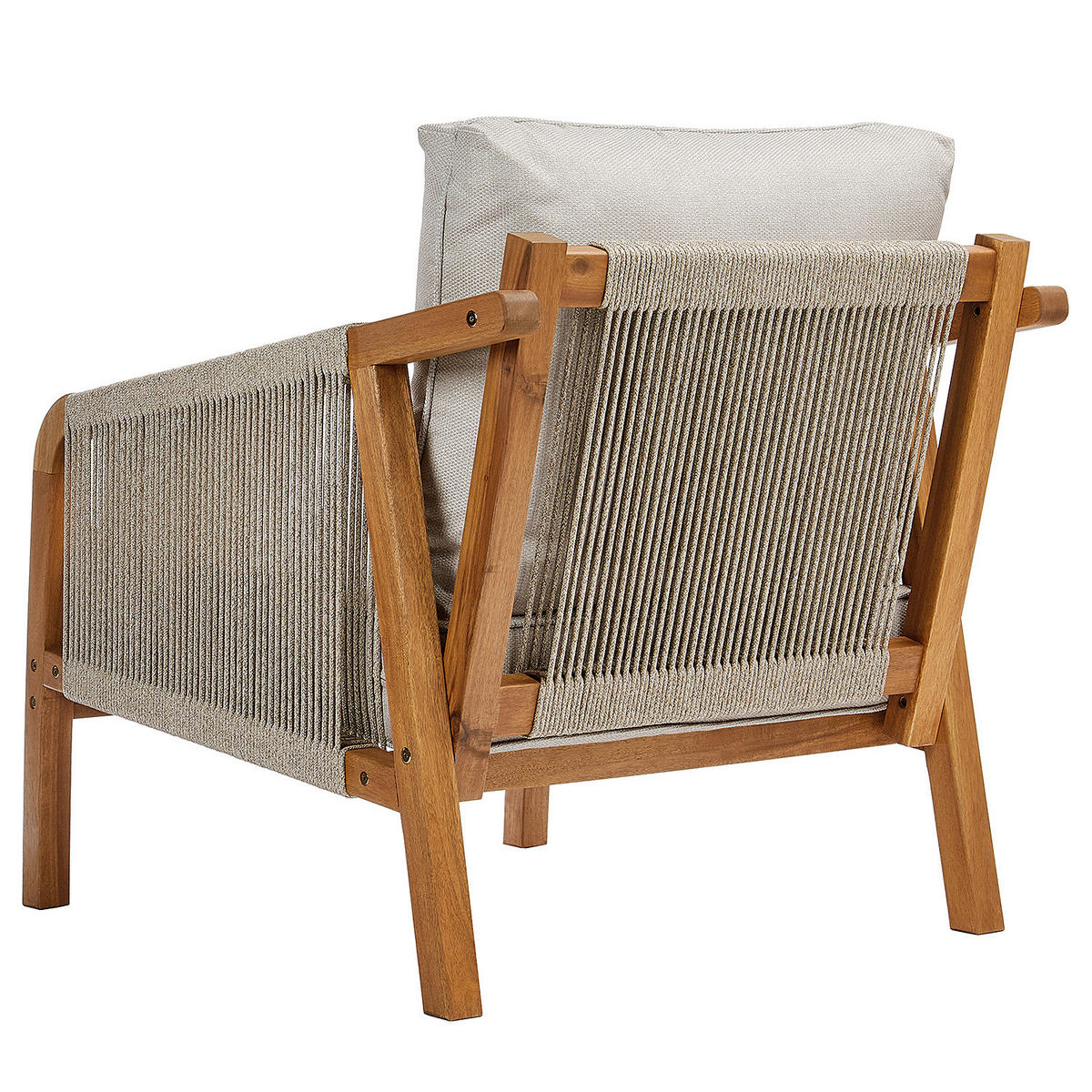 OUTDOOR-SESSEL Rope Island - Braun, Holzwerkstoff (80/69/70cm) - Butlers