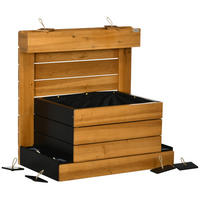 PFLANZENKASTEN, Braun - Braun, Holz (49.5/80/79.5cm) - Outsunny