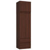 KLEIDERSCHRANK Dunkelbraun 234/60/51 - Dunkelbraun, Holzwerkstoff (60/234/51cm) - RAUMHIRSCH FURNITURE
