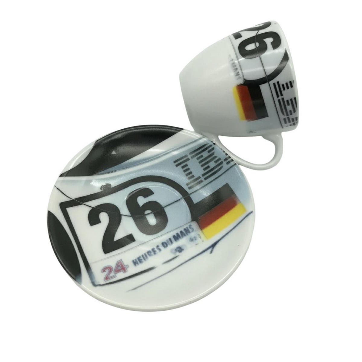 ESPRESSOTASSE GT1 Mehrfarbig Keramik mit Untertasse 2-teilig 0,09 L - Multicolor, Keramik (0.09L) - Porsche