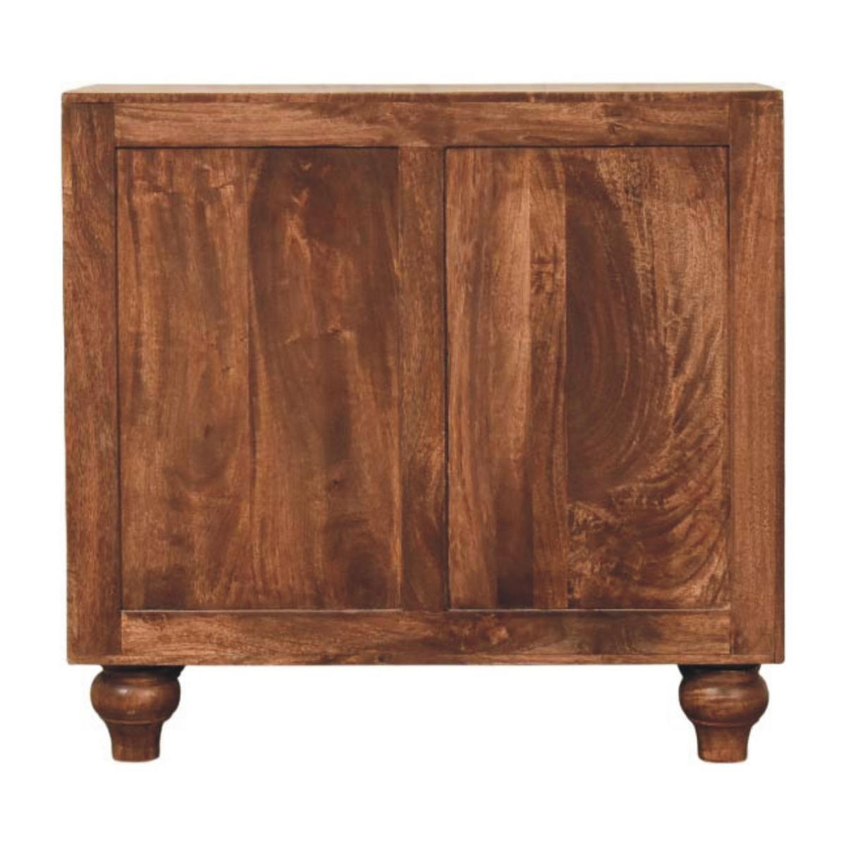 SIDEBOARD mit Roasted-Almond-Finish, 2 Türen, 2 Innenablagen, braun. - Goldfarben/Braun, Holz/Metall (75/71/35cm) - Artisan Furniture