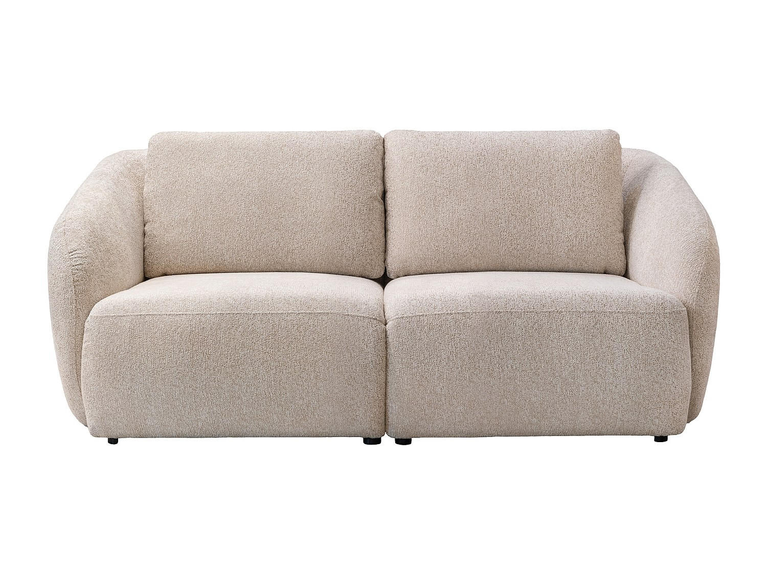 SOFA - 2 Personen - stoff - beige Liruno - Beige, Textil (200/85/104cm) - Vente-Unique