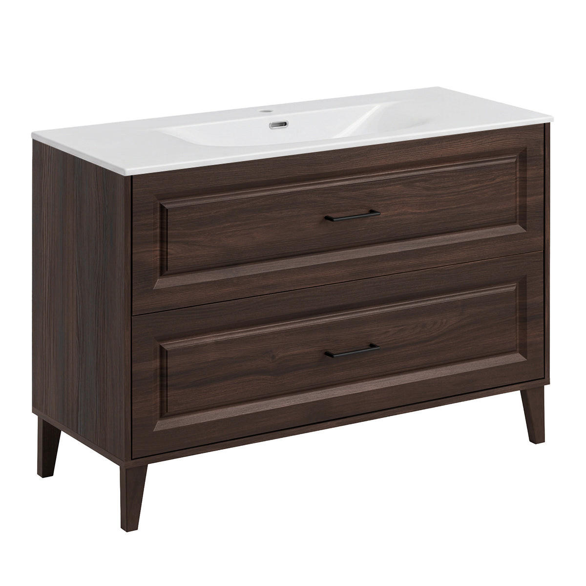 WASCHTISCH 120cm Moka Holz - Braun, Holzwerkstoff (120/82/46cm) - Petits-meubles