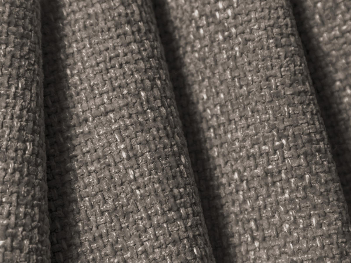 POUF Lupine aus Chenille-Stoff grau - Grau, Textil (95/43/92cm) - Micadoni