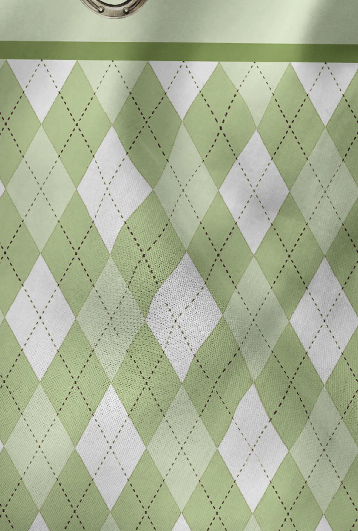 BETTWÄSCHE-GARNITUR Premium Linon Pferde pistaziengrün, 135x200 cm + 80x80 cm - Hellgrün, Textil (135/200cm) - biberna