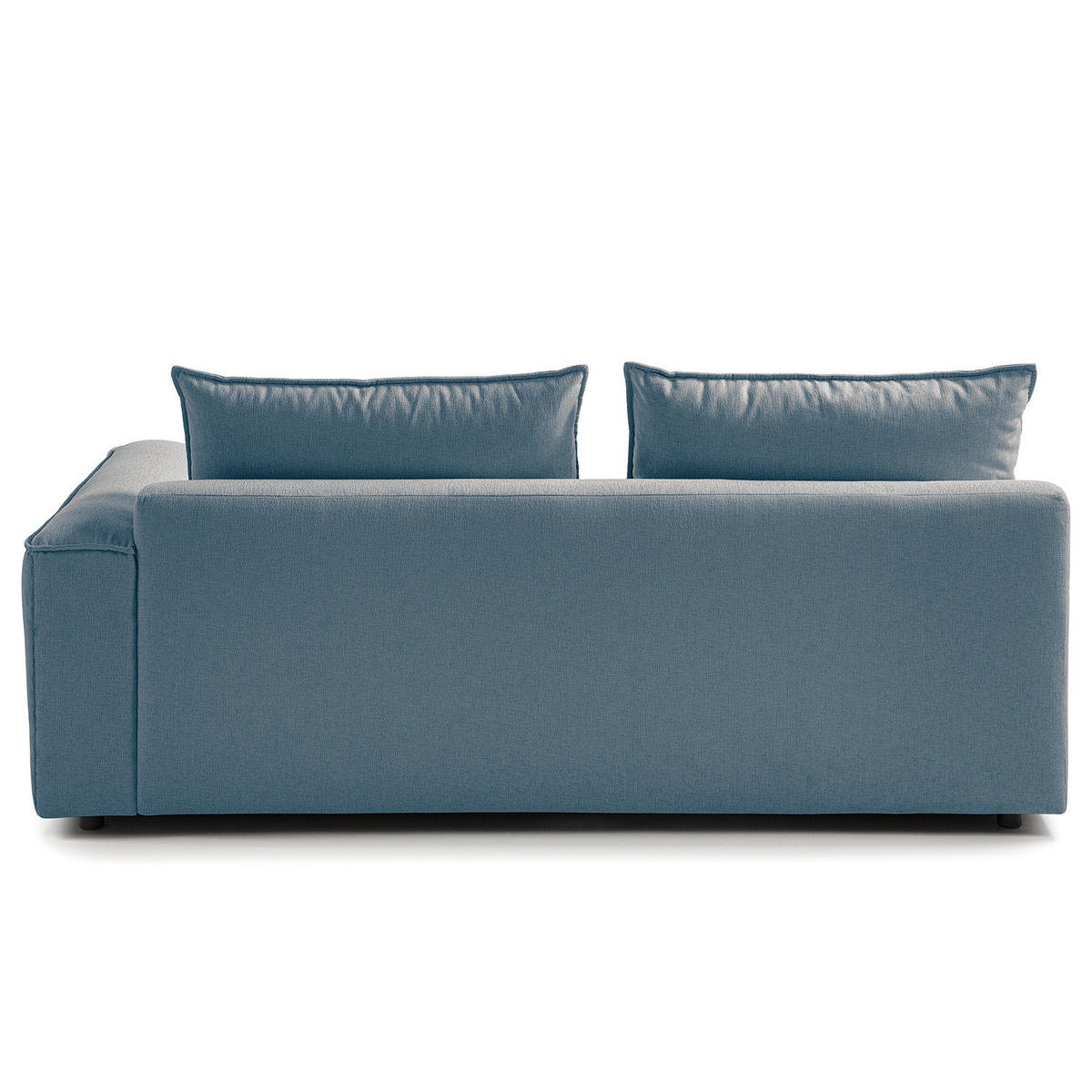 2,5-SITZER SOFA - modular - Blau/Schwarz, Holz/Kunststoff (189/80/99cm) - home24