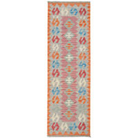 HANDWEBTEPPICH Kelim Gashgai Rosa 191/60 cm Schurwolle - Pink, Textil (60/191cm) - Looma