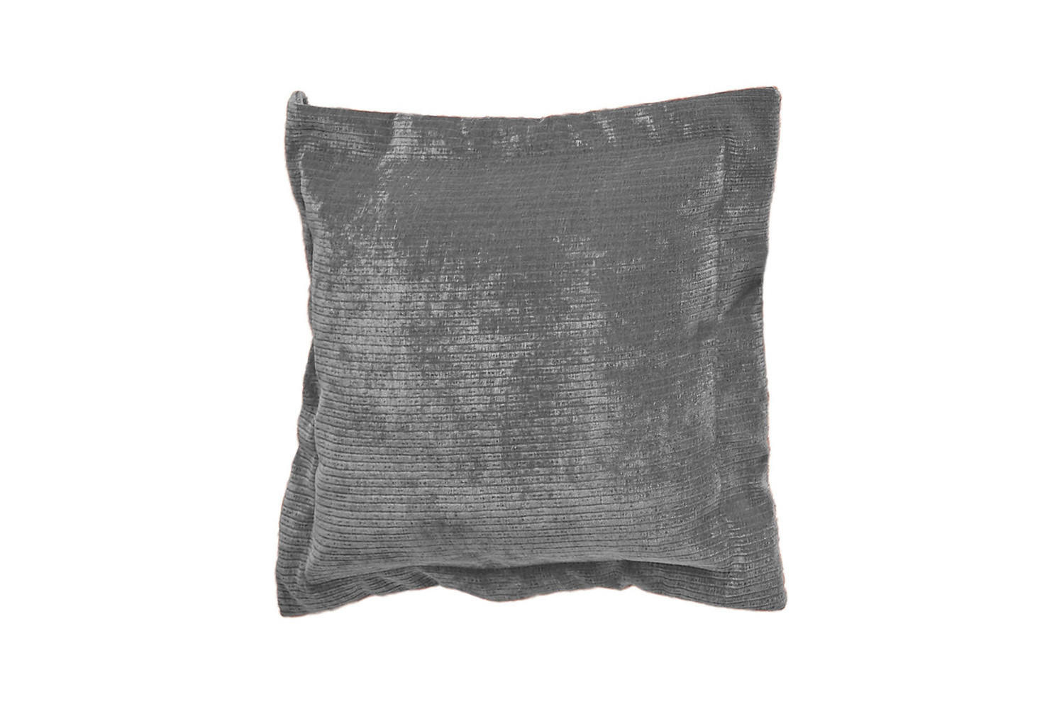 FLATTERKISSEN GROSS SEPHI Cord - Grau, Textil (95/95cm) - KAWOLA