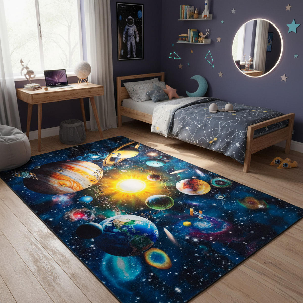 TEPPICH COSMO GAME MULTICOLOR 160/230 cm - Multicolor, Textil (160/230cm) - Tapiso