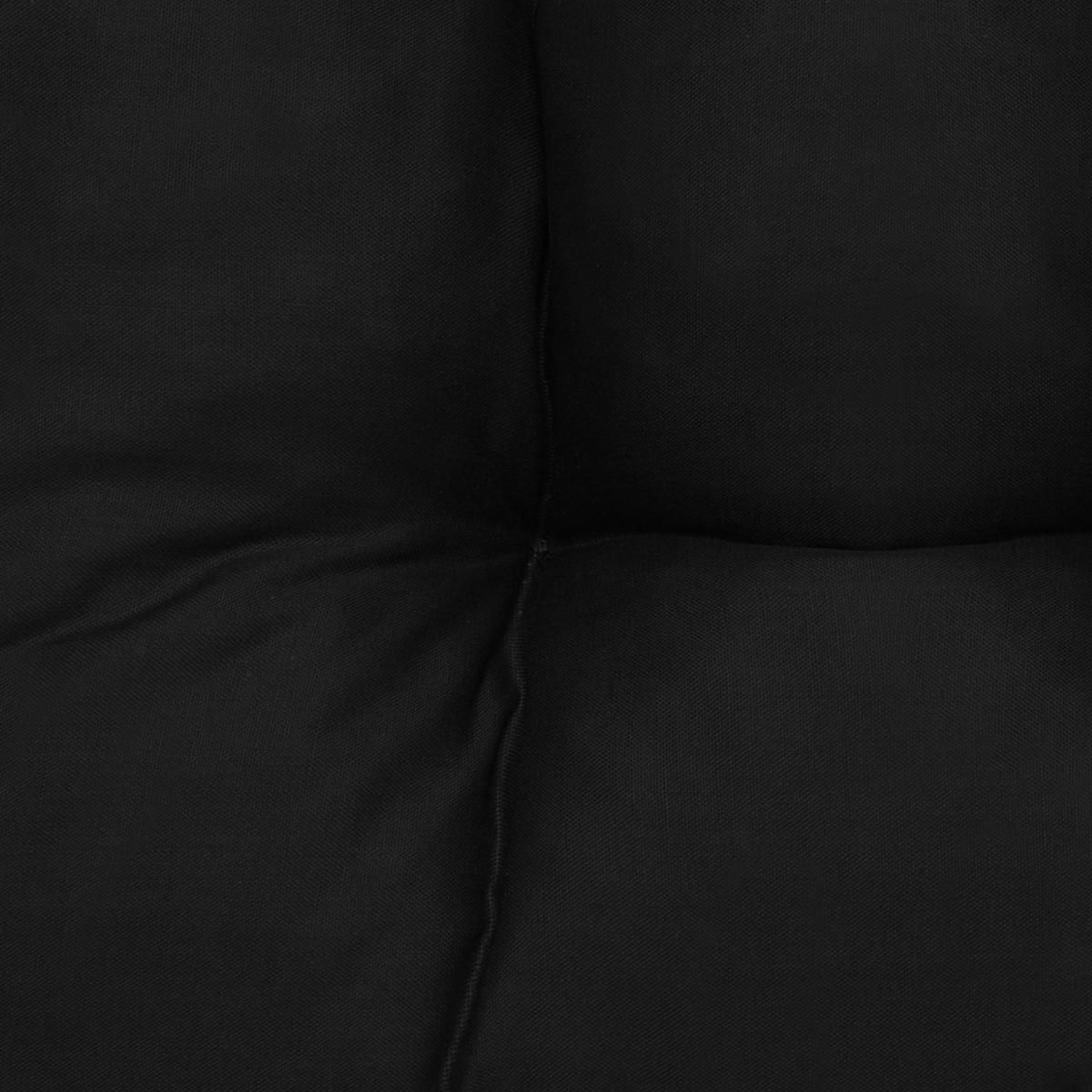 STUHLKISSEN Lisa 40/40/8 cm Schwarz 4tlg - Schwarz, Textil (40/40cm) - Beautissu 