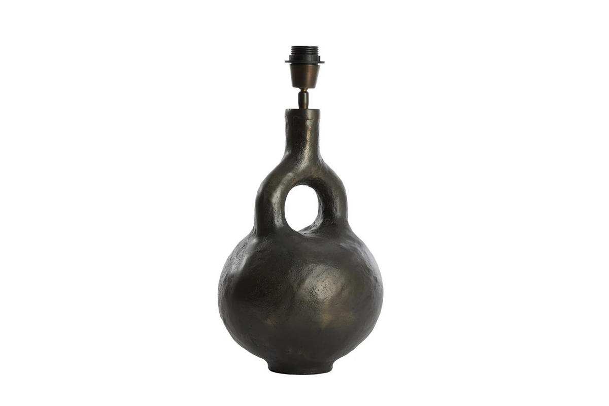 LAMPENFUSS IMOLA 25x22x37 cm, Metall, Anthrazit - Anthrazit, Metall (25/22/37cm) - Light & Living