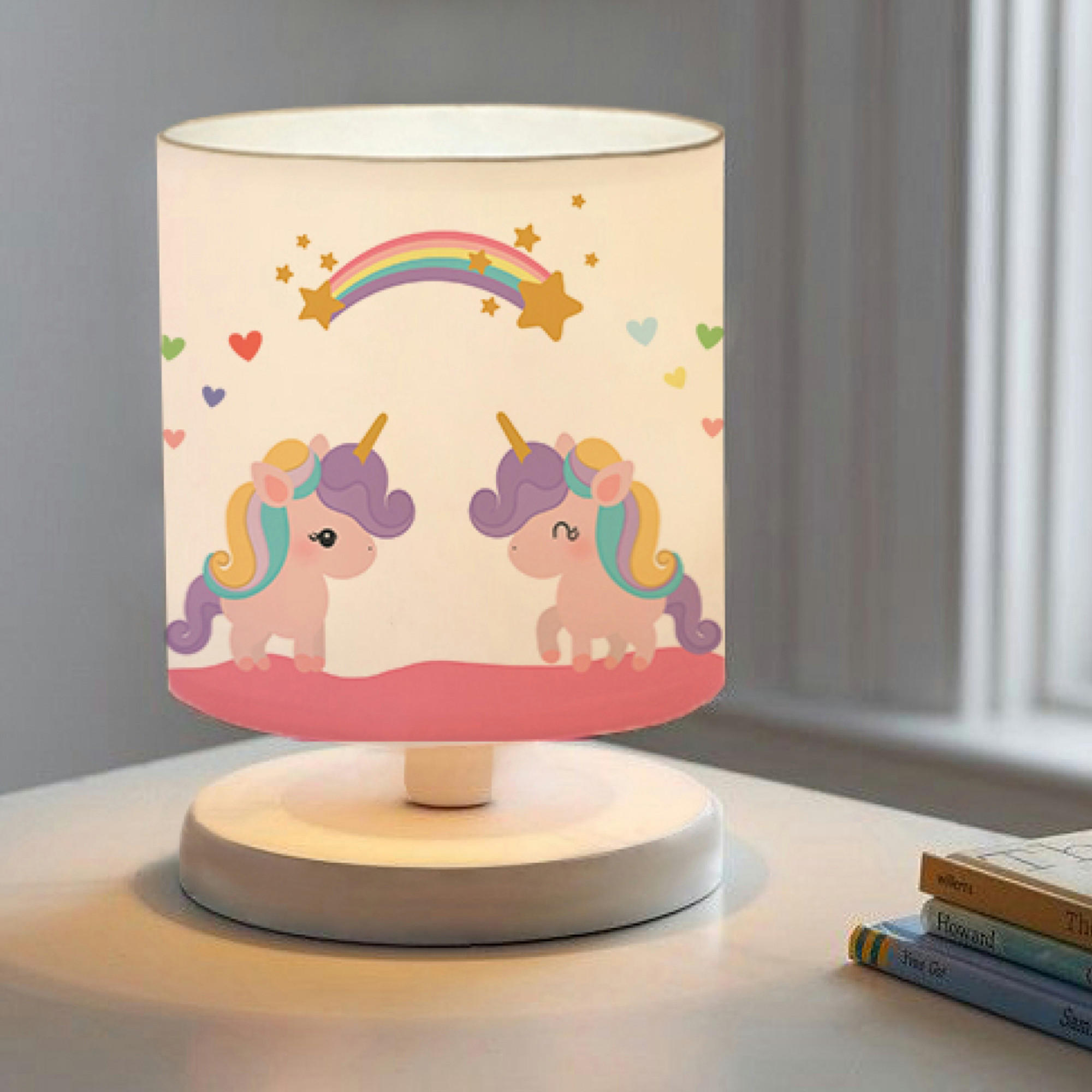 Thumbnail - lux.pro Tischleuchte, Rosa, Kunststoff, 15x22x15 cm, Lampen & Leuchten, Innenbeleuchtung, Kinderzimmerlampen