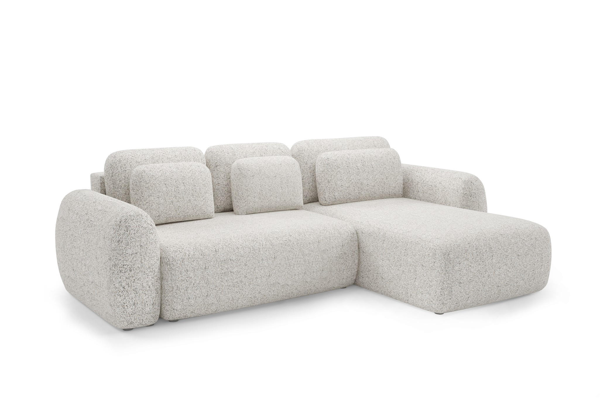 ECKSOFA Gaston Mit Schlaffunktion - Beige, Holzwerkstoff/Textil (304/190cm) - Fun Möbel