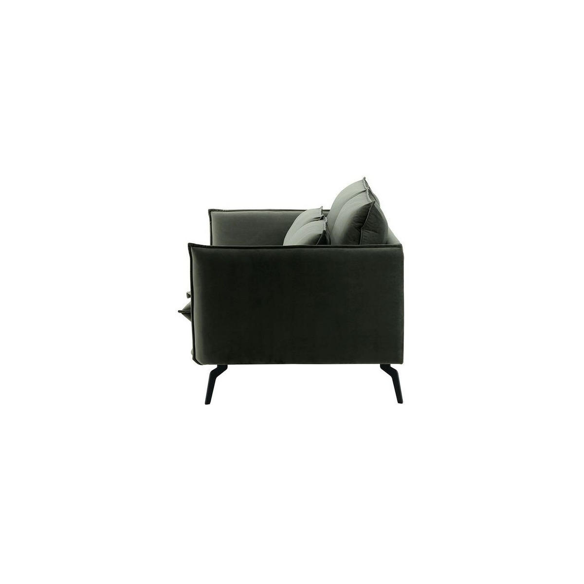 SOFA Layla 2,5-Sitzer-Velluto 19 - Dunkelgrau, Holz/Textil (197/95/98cm)