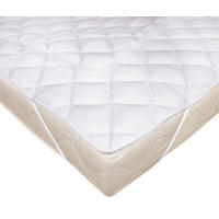 MATRATZENAUFLAGE, 200x200 cm, 100% Polyester, Weiß - Weiß, Textil (200/200cm) - Zollner
