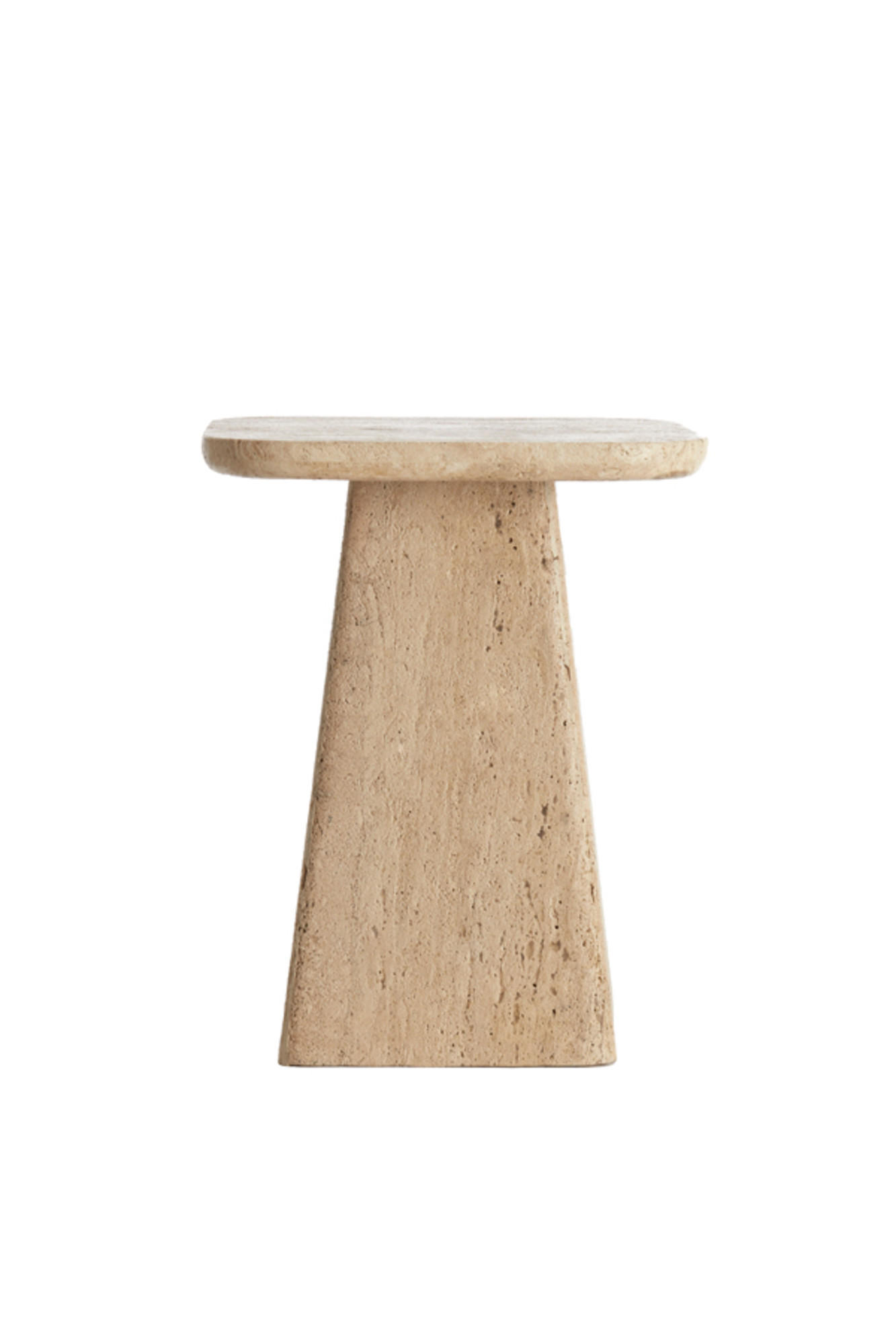 BEISTELLTISCH Kepami Braun 40/40/49 cm - Braun, Stein (40/40/49cm) - Light & Living