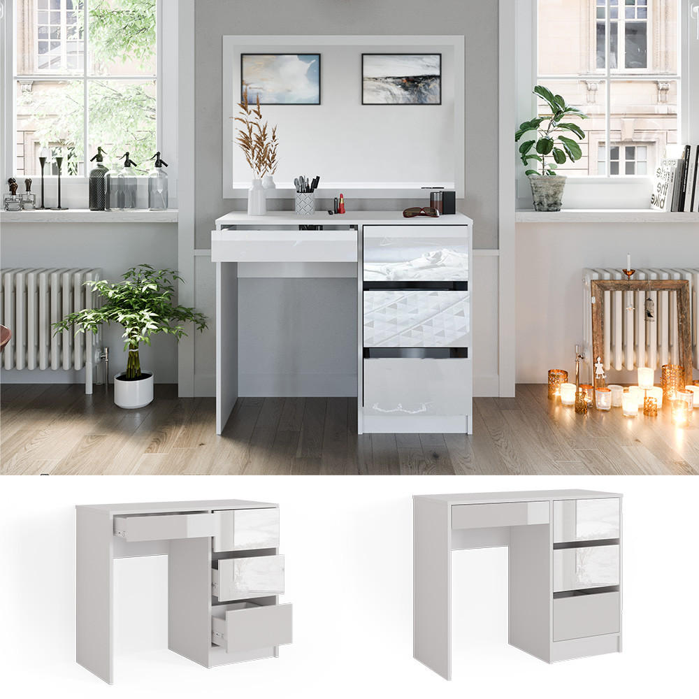 SCHREIBTISCH Sherry Weiß 90 cm - Weiß, Holzwerkstoff (40/90/75cm) - Vicco