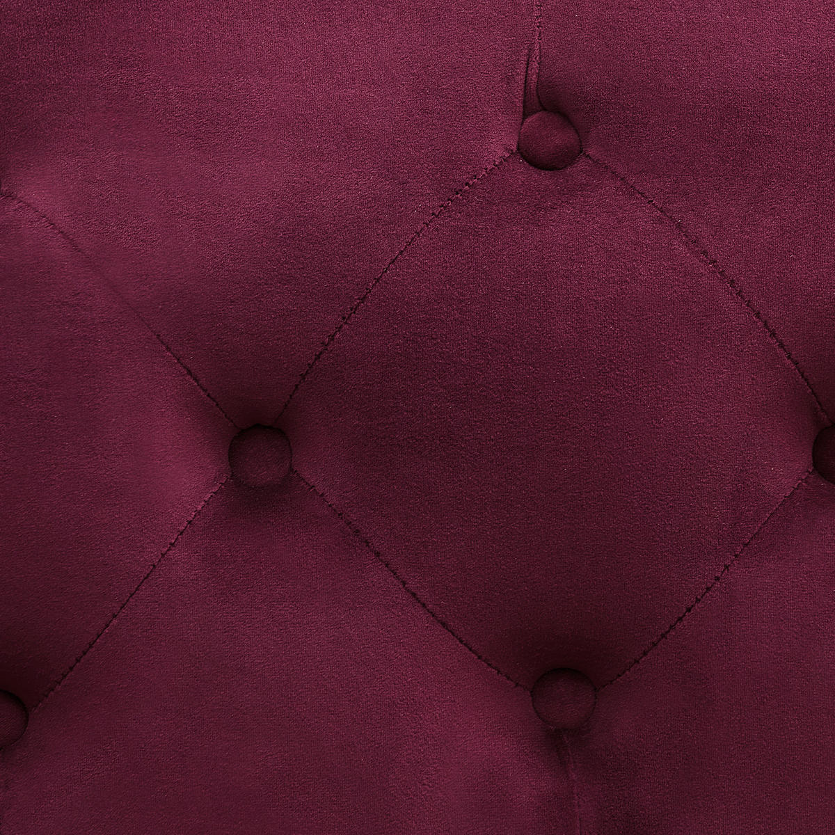 3-SITZER-SOFA Samtstoff Dunkelrot Skien - Dunkelrot, Textil (200/91/83cm) - Beliani