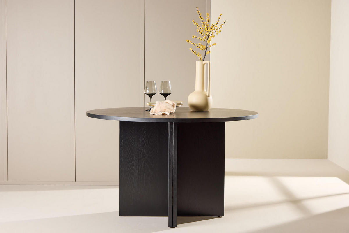 ESSTISCH STRADA Schwarz 170x170x74 cm - Schwarz, Holzwerkstoff (170/170/74cm) - FURNLUX