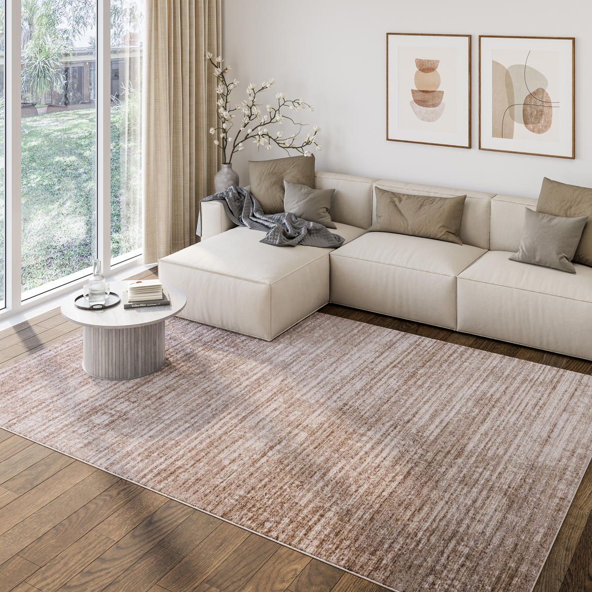 TEPPICH COMO Beige 200/300 cm - Beige, Kunststoff (200/300cm) - Tapiso