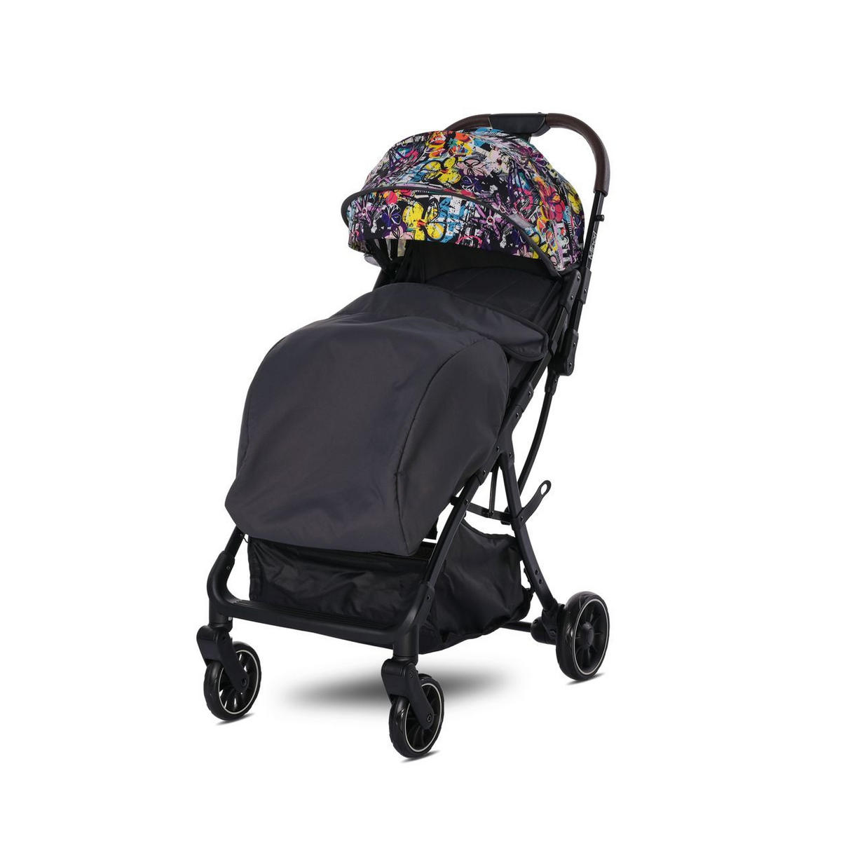 BUGGY Minori faltbar bunt PU-Räder Getränkehalter Fußabdeckung - Multicolor, Metall (75/50/102cm) - Lorelli