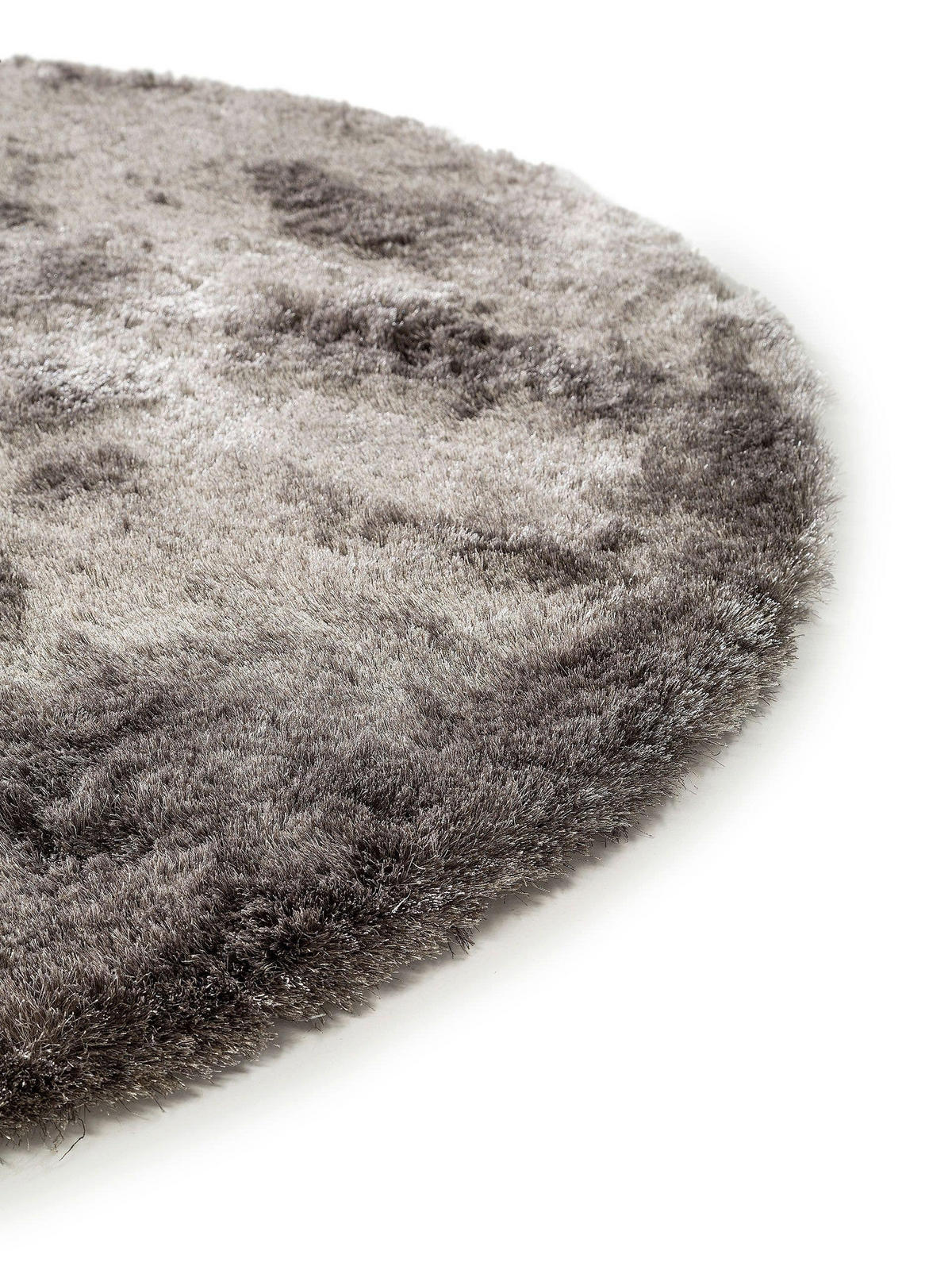 HOCHFLORTEPPICH Whisper Grau ø 80 cm rund - Grau, Textil (80/80cm) - benuta Nest