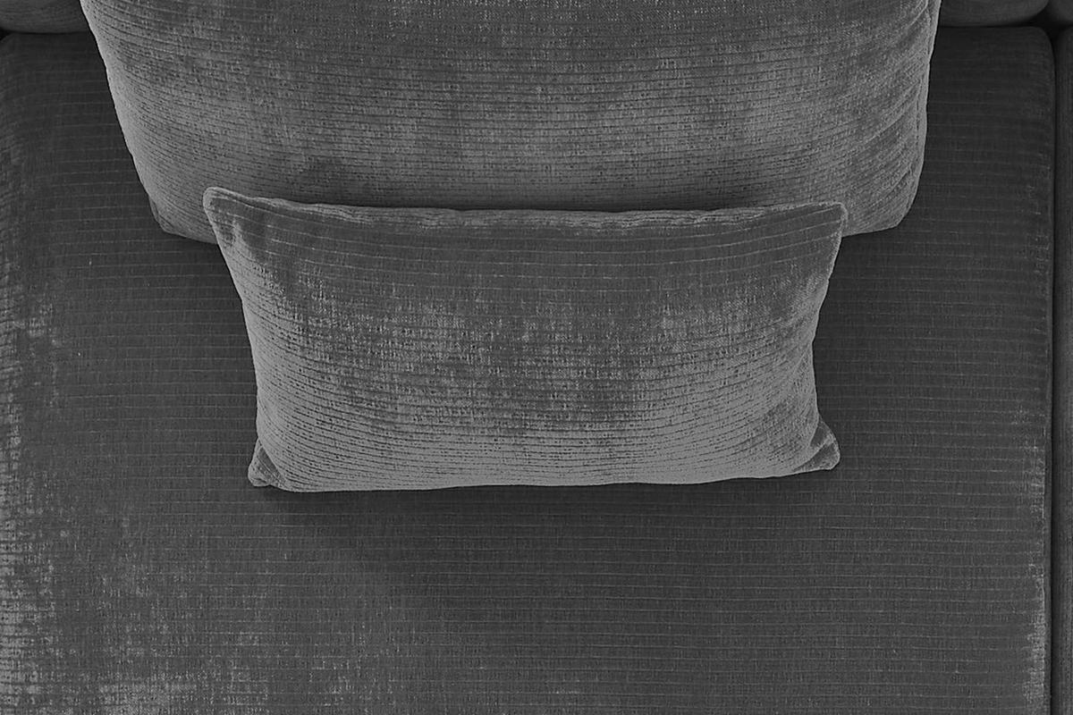 SPITZKISSEN RECHTECKIG SEPHI Cord - Anthrazit, Textil (60/60cm) - KAWOLA