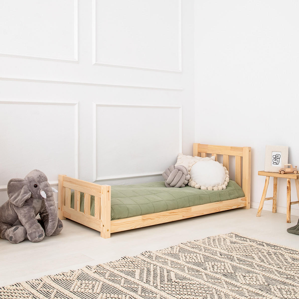 DETSKÁ POSTIEĽKA 70/140 Adeline Prírodné drevo - hnedá, drevo (70/140cm) - Petits-meubles