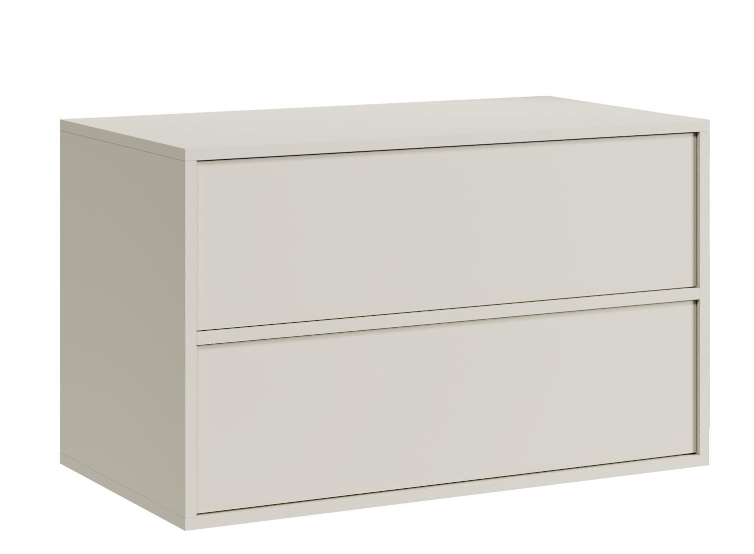 WASCHBECKENUNTERSCHRANK Mali 2 Schubladen Cashmere - 80 x 46 x 49 cm - Kaschmir, Holz (80/46/49cm) - Badplaats