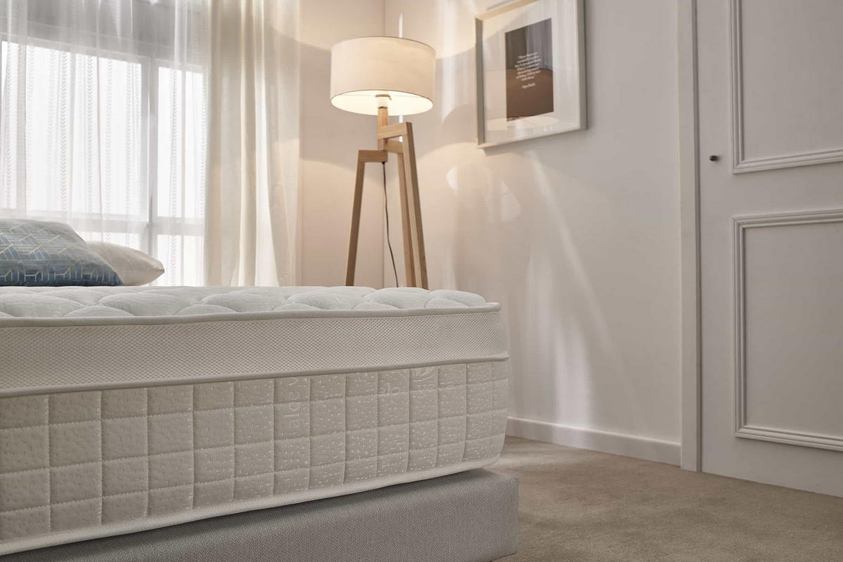 MATRATZE Box Spring Premier - 180X200, 30cm - Weiß, Textil (180/200cm) - Moonia