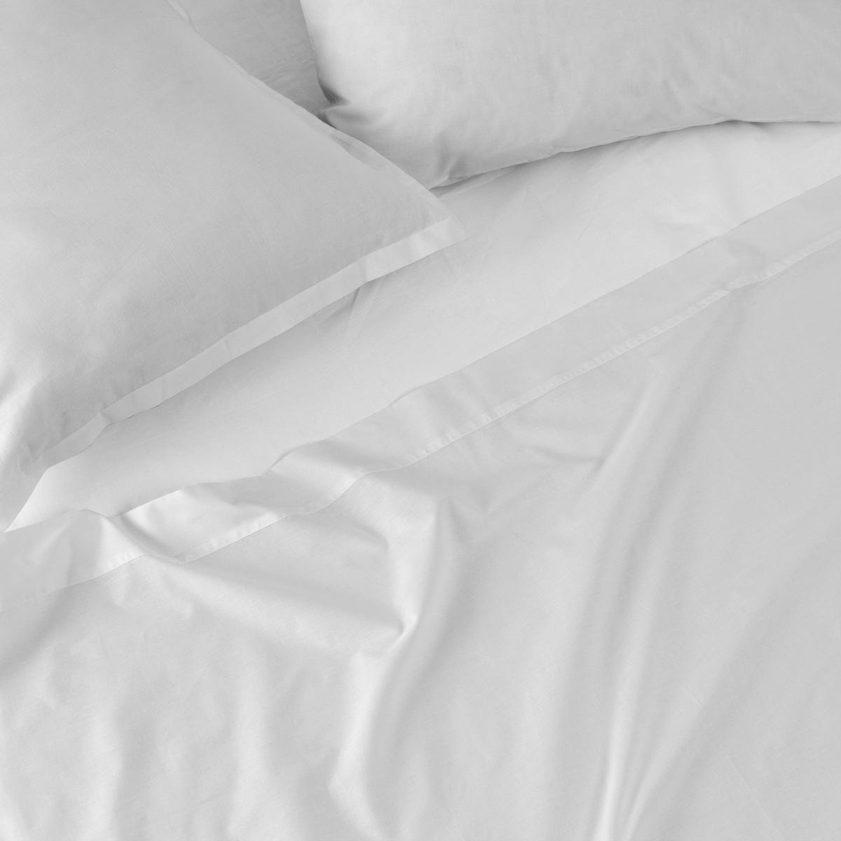 OBERBETTLAKEN basic 200 tc 160x270 cm weiss - Weiß, Textil (160/270cm) - Happy Friday