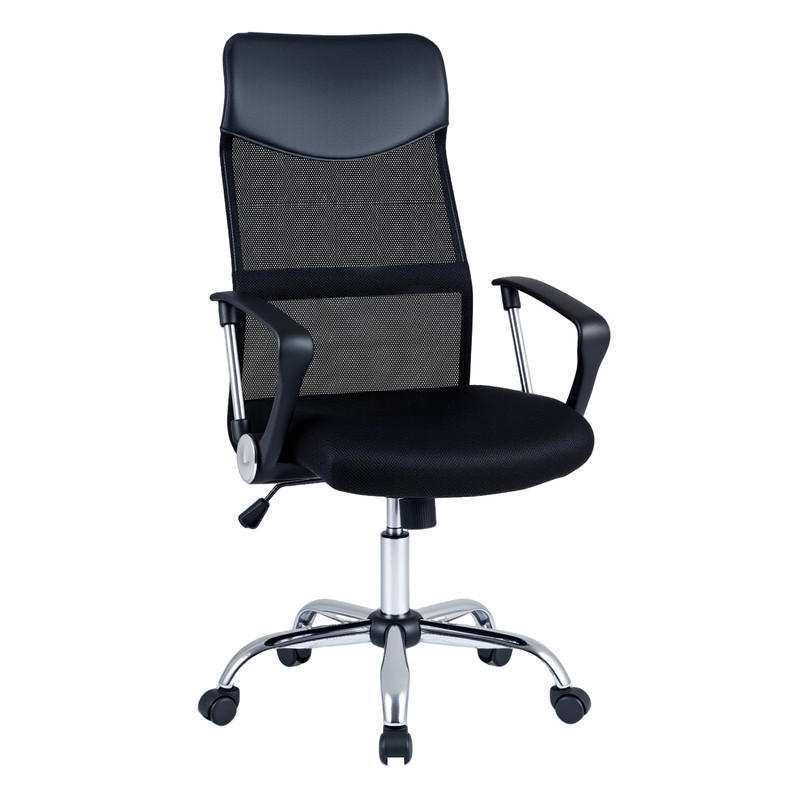 Costway Bürostuhl Schwarz 59x112x59.5 cm