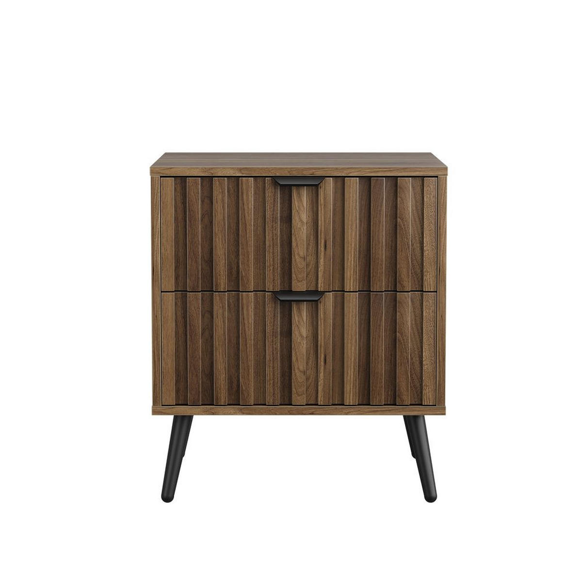 NACHTISCH WALNUSS, 2 SCHUBLADEN, EINGELASSEN, MULTIROOM - Baltimorefarben, Holzwerkstoff (40/53/45cm)