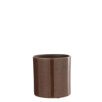 BLUMENTOPF FLEK - Töpferei - Braun - S - Ø 16 cm - Braun, Keramik (16/16.5cm) - J-Line