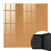 SCHLÜSSELBOX Schwarz 30x30 cm- Türöffnung nach rechts - Mattorange - Orange, Metall (30/30/5cm) - TULUP
