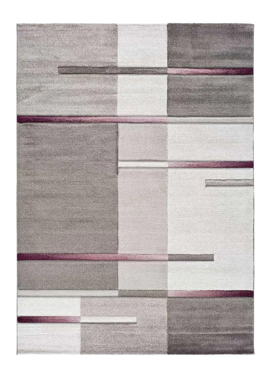 Atticgo Webteppich Grau, Flieder 80x150 cm