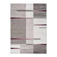 WEBTEPPICH Flieder / Grau Detroit 160/230 cm - Flieder/Grau, Naturmaterialien/Textil (160/230cm) - Atticgo