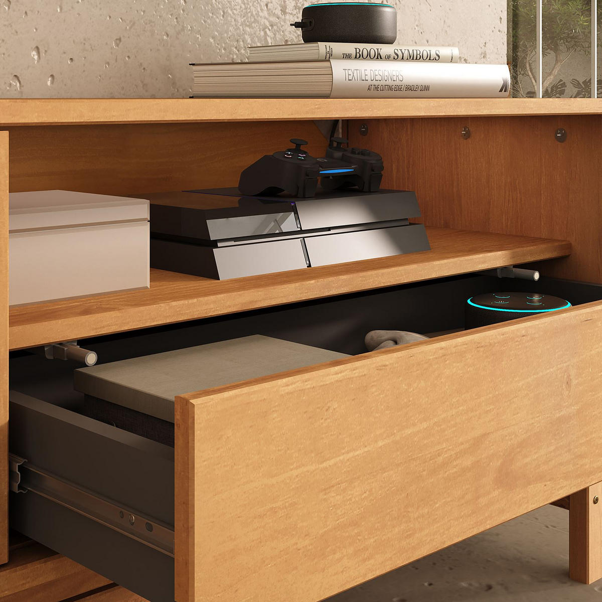 LOWBOARD ADAMO Eiche - Eichefarben, Holz (145/53/41cm) - IDIMEX